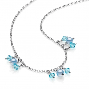 Collana in Argento con cristalli